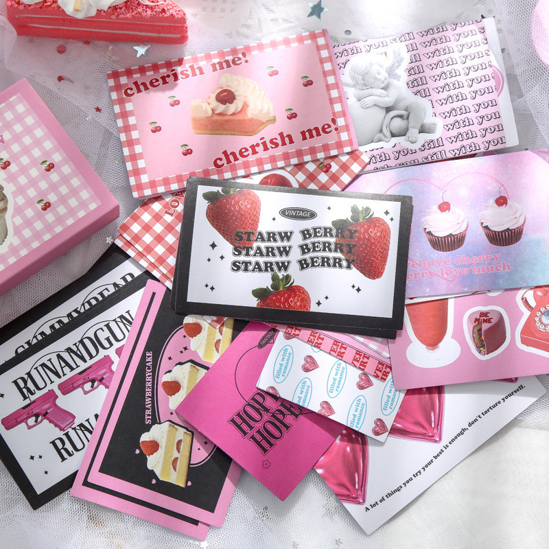 

MINKYS 40pcs/box Vintage Cheese Bear Scrapbooking Decorative Stickers Laptop DIY Decoration Sticker School Stationery