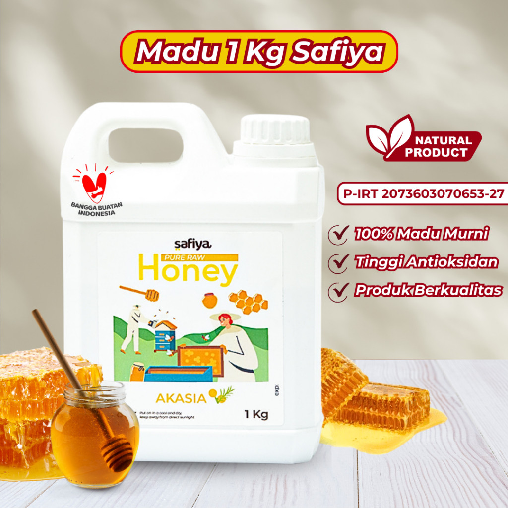 

Madu Murni Asli 1 Kg | Safiya Raw Honey Premium Original Series