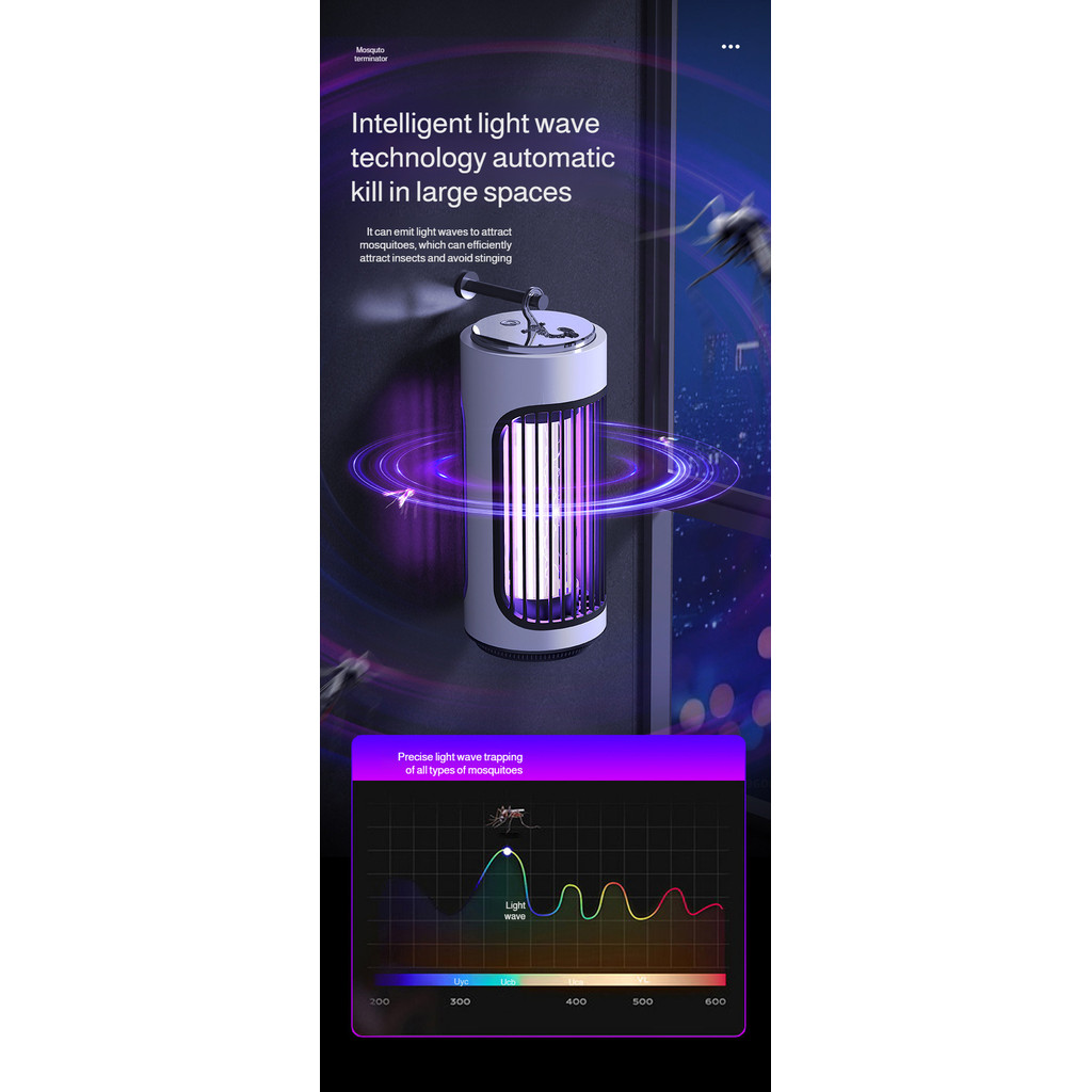 Portable electric mosquito killer lamp outdoor camping special mosquito killer lamp dormitory USB  a