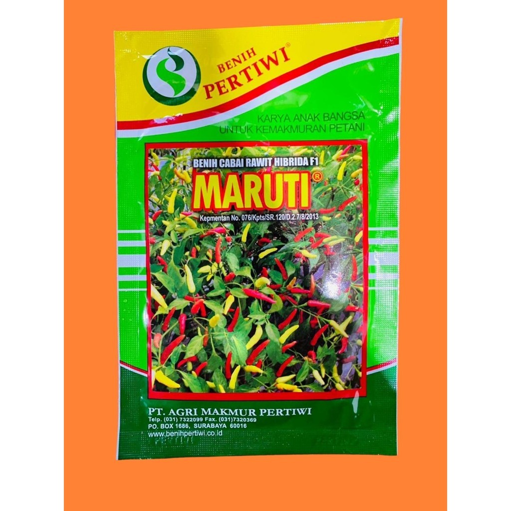 Benih Cabai Cabe Rawit MARUTI Pertiwi berat isi 10 gram