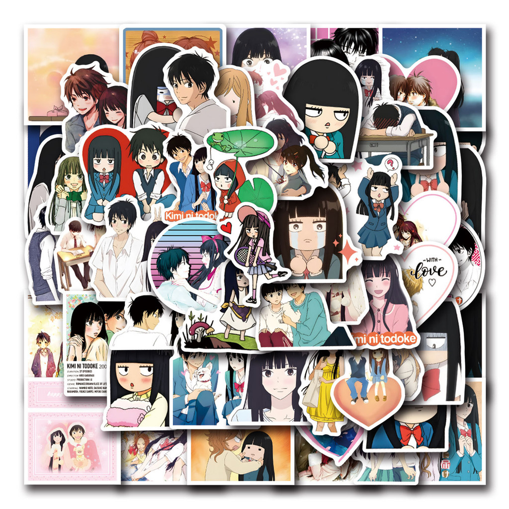 

56pcs Kimi Ni Todoke Anime Stickers Sawako Kuronuma Kazehaya Shouta DIY Stickers Scrapbooking Phone Luggage Waterproof Decals
