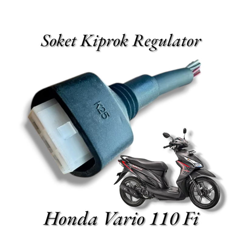 SOKET KABEL KIPROK HONDA VARIO 110 FI KABEL SOKET KIPROK REGULATOR HONDA VARIO 110 FI