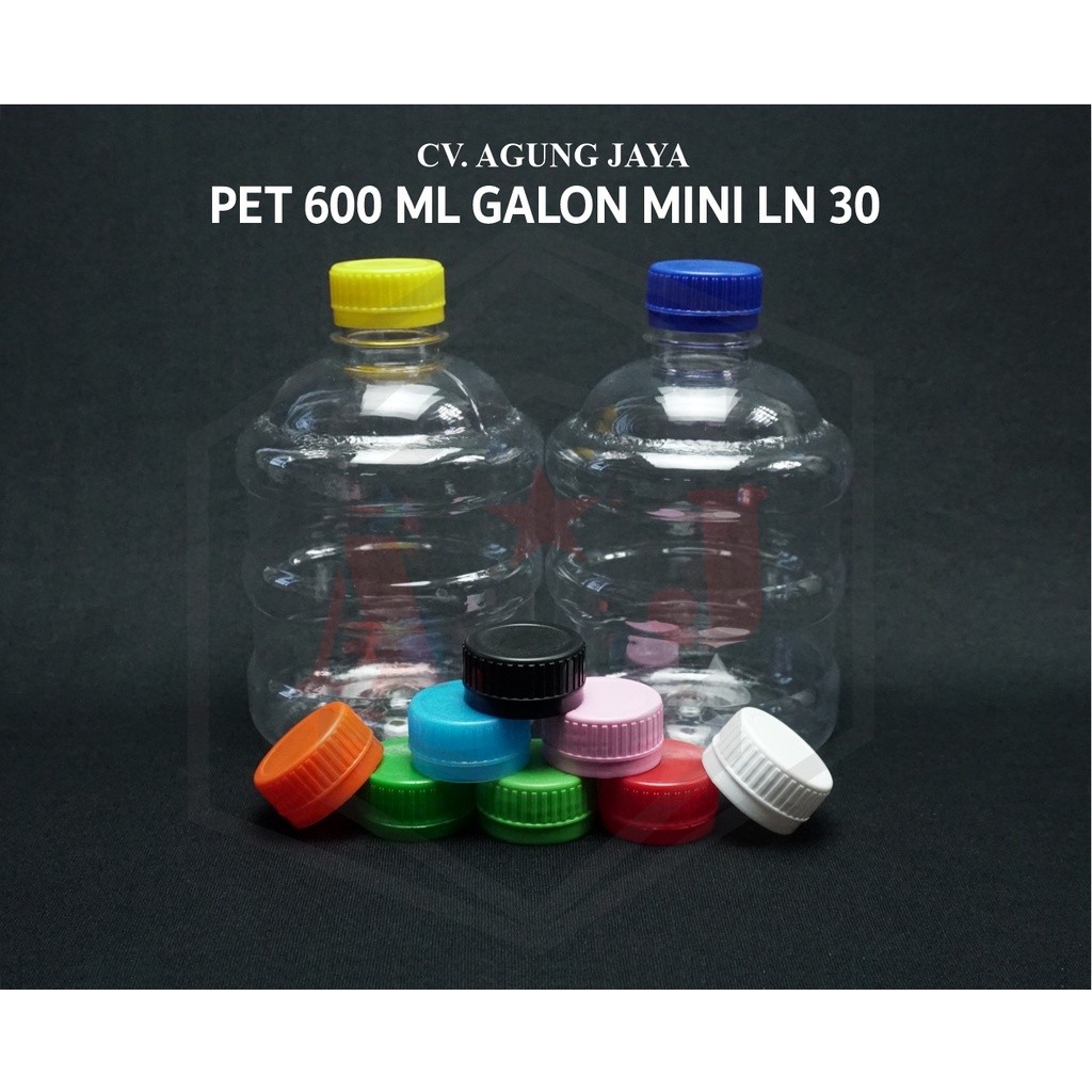 Botol Galon Mini 600 Ml/ Botol Plastik Galon/ Botol Aqua Galon Mini/Yk