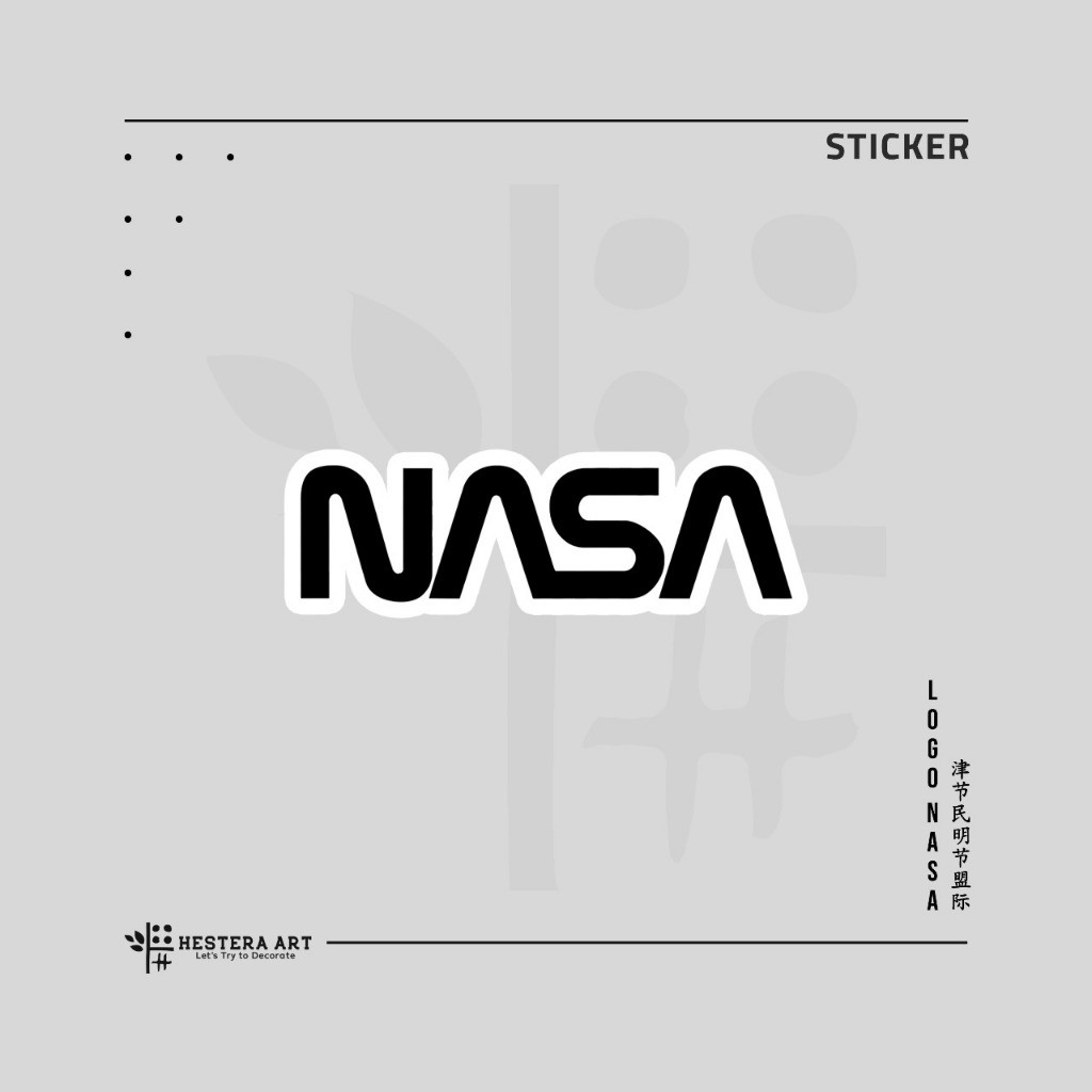 

Stiker NASA Sticker Vinyl Doff Laminasi | Sticker Font Logo NASA