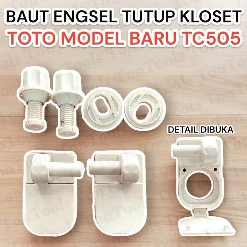 Baut Engsel Tutup Kloset TOTO Model Baru Engsel Baut Tutup Closet TOTO Baut Engsel Kloset Duduk TOTO