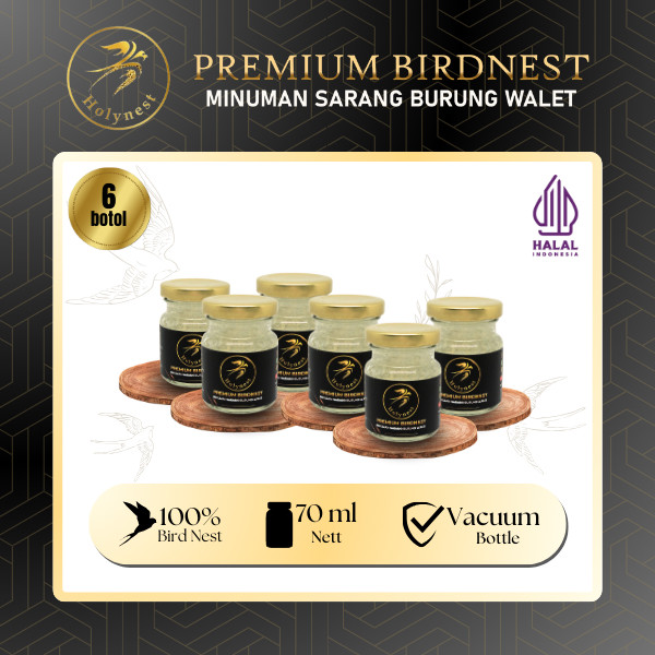 

Holynest Premium Bird Nest Drink / Minuman sarang burung walet 70ML - 6 botol