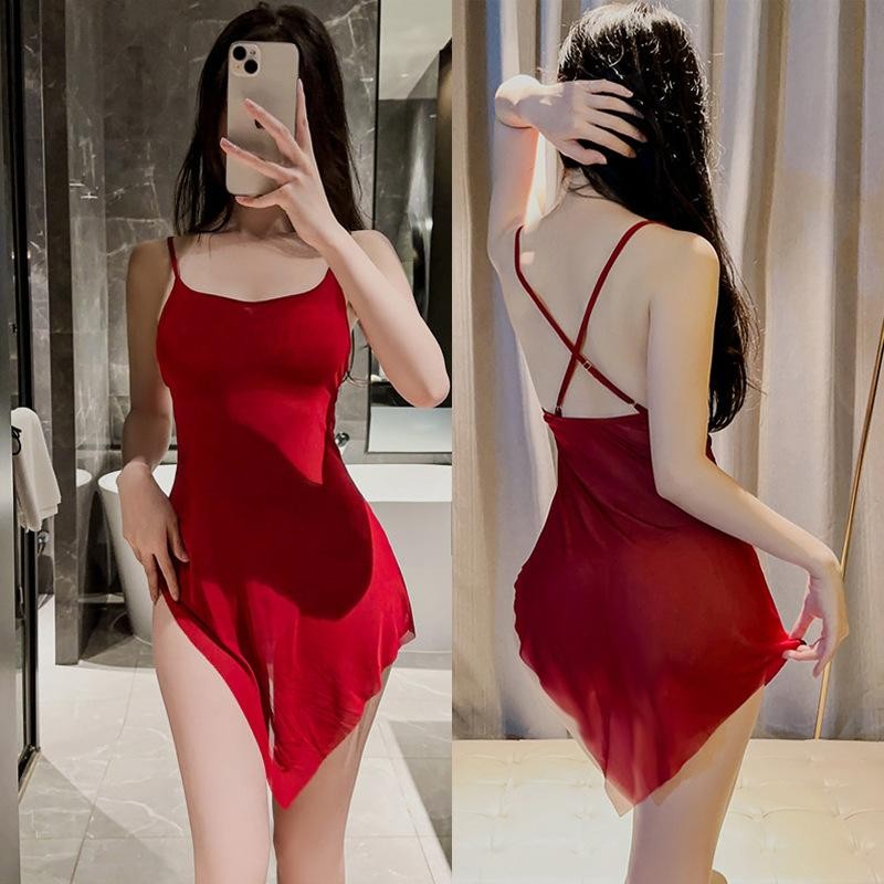 [ Kikiya ] Cod Lingerie Baju Dinas Malam Wanita Hot Tembus Pandang Baju Seksi Wanita Transparan