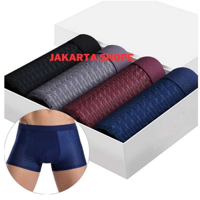 Celana Dalam Pria 4 PCS Underwear Boxer | Boxer Pria