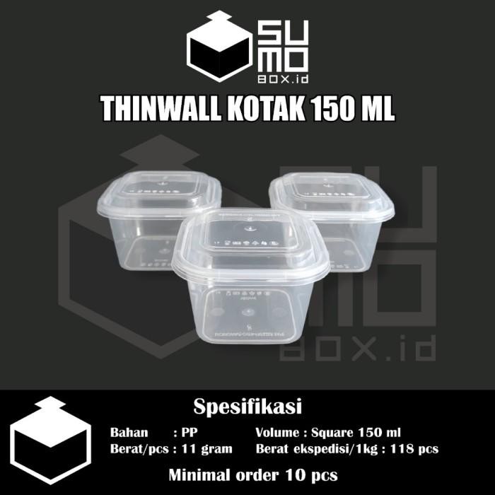 (ISI 25PCS) Thinwall Sumobox Kotak 150ml