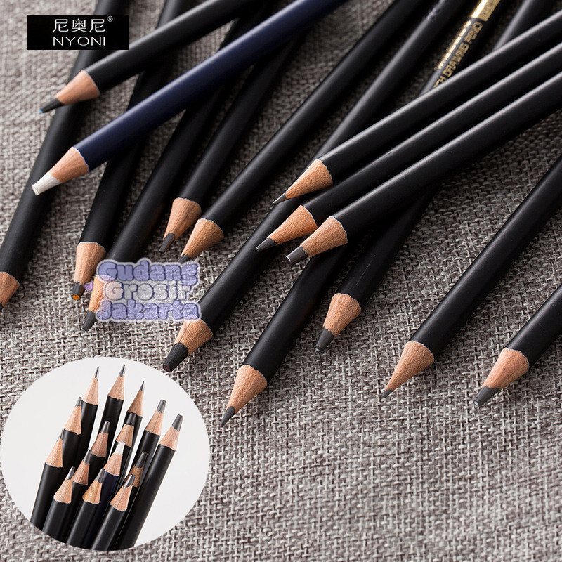 

RB Nyoni Drawing Pencil Gambar Set 29pcs Metal Tin Box Pensil Gambar Lukis Sketsa Lengkap Paket