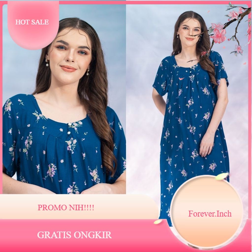 Oriana Homewear Maxi Dress Daster Delfira Ivanya Series