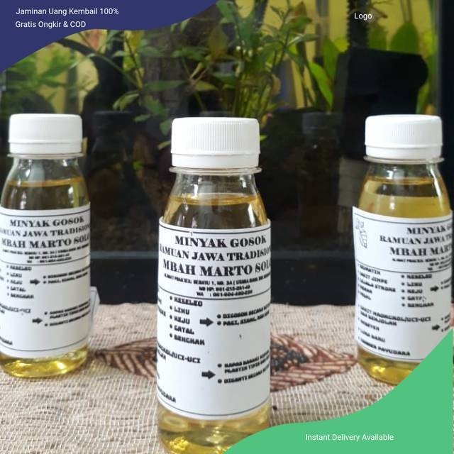 minyak mbah marto solo 100ml / Minyak gosok ramuan tradisional Mbah Marto Solo 100 ml