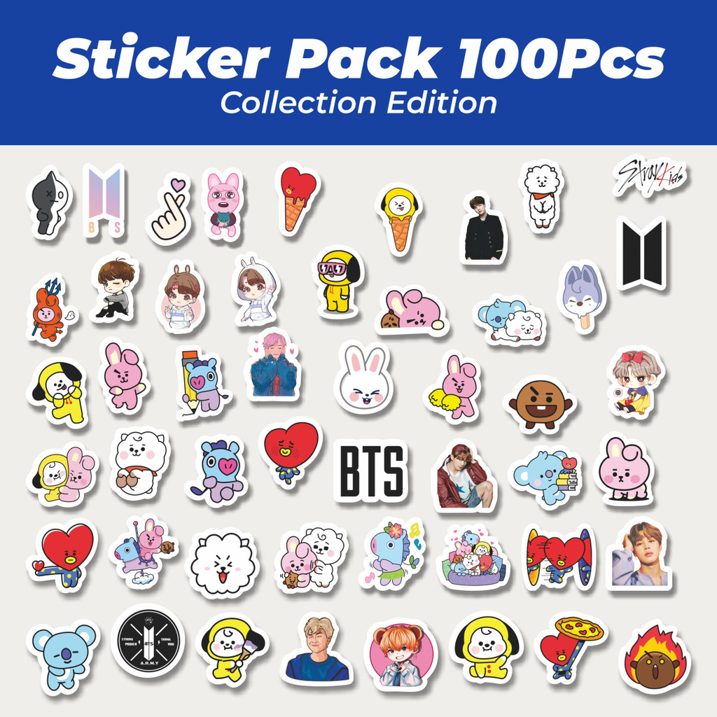 

Hot Stiker Kpop Lucu Anti Air Stikers Berperekat Waterproof Sticker Decal Buat Motor Helm Buku Journal Koper Casing HP Laptop Botol Minum