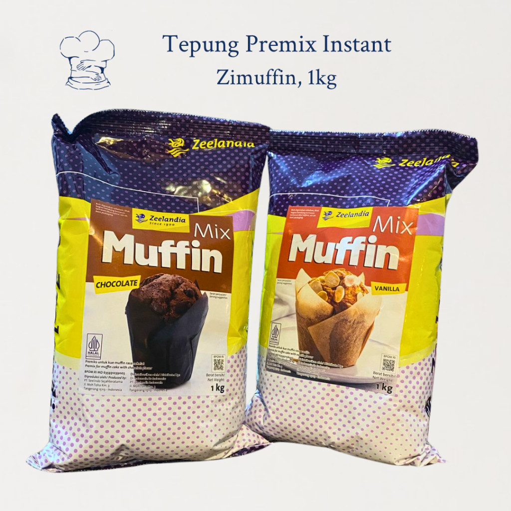 

Zeelandia Zimuffin Premix Instan 1kg – Tepung Muffin Rasa Vanilla & Coklat Siap Pakai