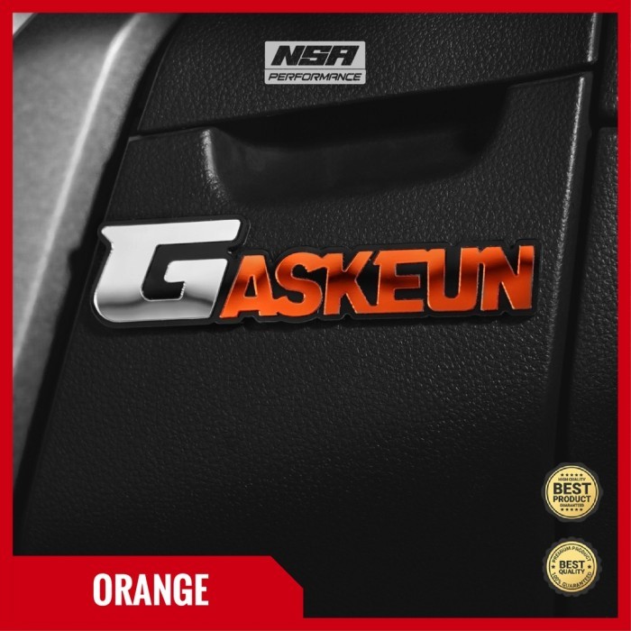 NSA EMBLEM GASKEUN LOGO GASKEUN BUKAN STICKER ATAU STIKER CUTTING GASKUEN AKSESORIS VARIASI EMBLEM M