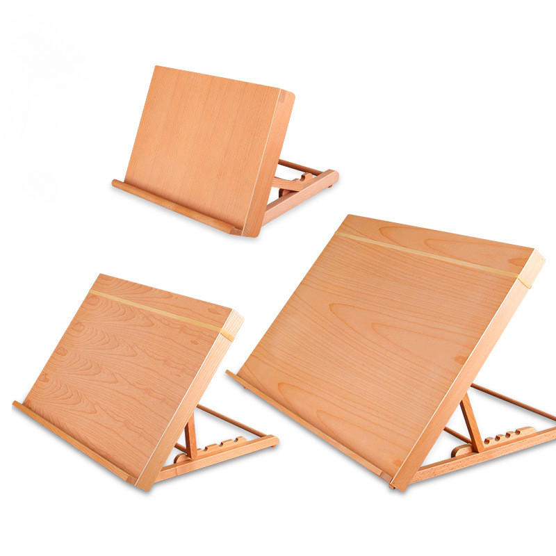 

A3/A4 Beech Adjustable Easel for Painting Desktop Foldable Wooden Drawing Board Artist Sketching Watercolor Art Painting Stand