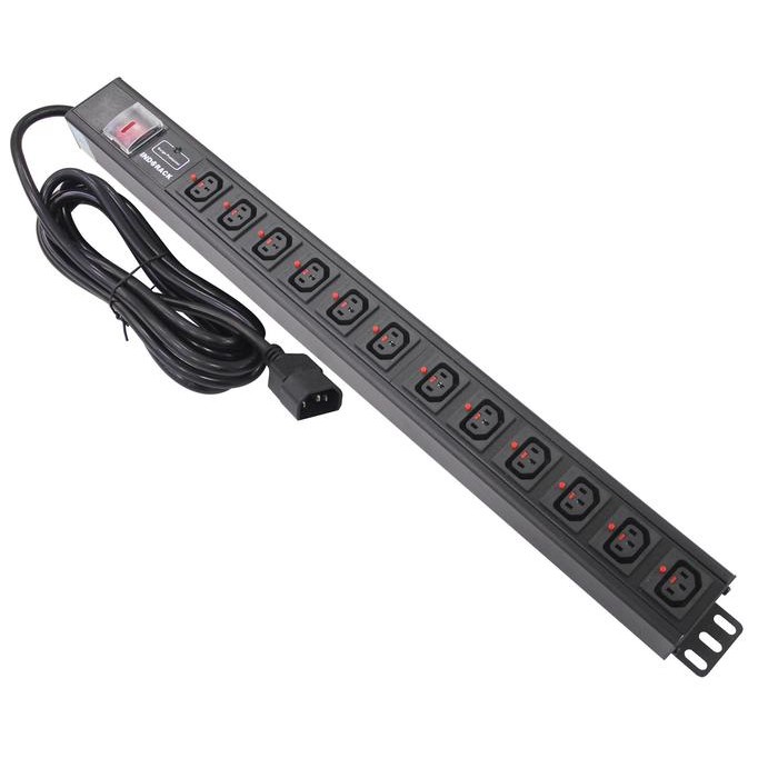 PDU12E - PDU 12 Outlet Europe Socket - INDORACK