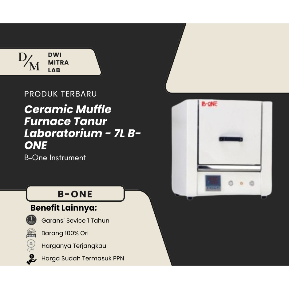 Ceramic Muffle Furnace Tanur Laboratorium - 7L B-ONE