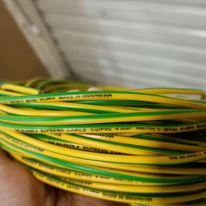 Kabel Nya 1 x 4 mm potongan/Meteran