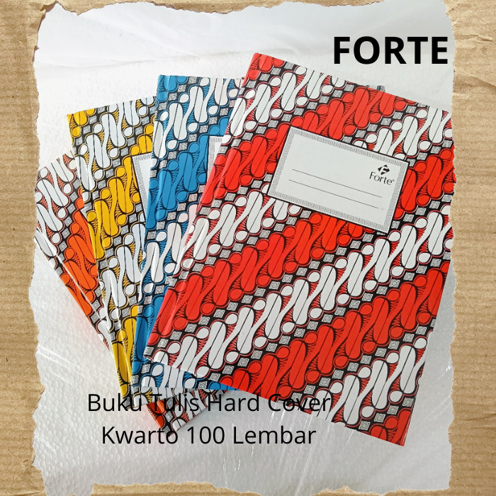 

Buku Tulis Forte Hard Cover Kwarto 100 Lembar