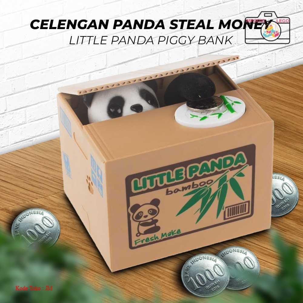 Celengan Panda Steal Money Little Panda Piggy Bank - MM8807-1 | Produk Unik Berkualitas [IMPODIO LEG