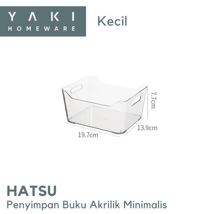 

【YANA-M】COD!!! 【YAKI】Kotak Penyimpanan Transparan Kotak Organiser Dokumen Estetika - Kecil