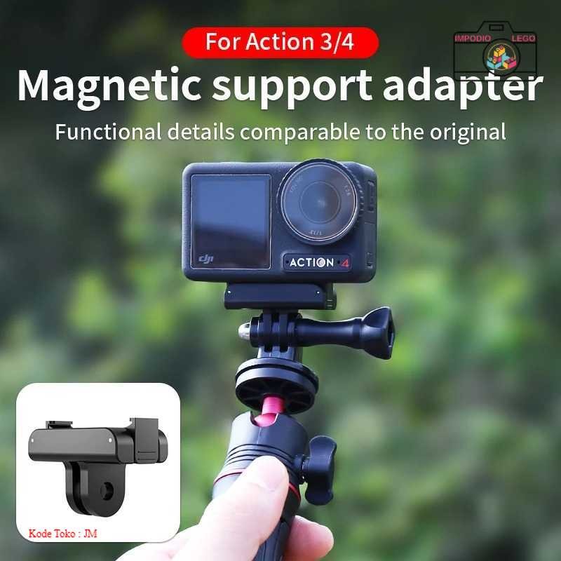Adapter Kamera Aksi Magnetic Quick Mount for DJI Action 2/3 - P-23 | Aksesoris Kamera Waterproof Out
