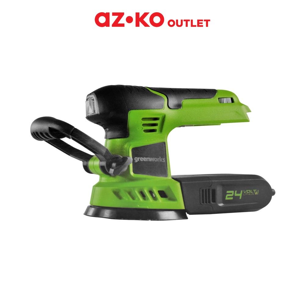 Greenworks Mesin Amplas Kayu Orbital 12.5 cm 24V Disc Sander Alat Amplas Penghalus Kayu Mesin Pengha