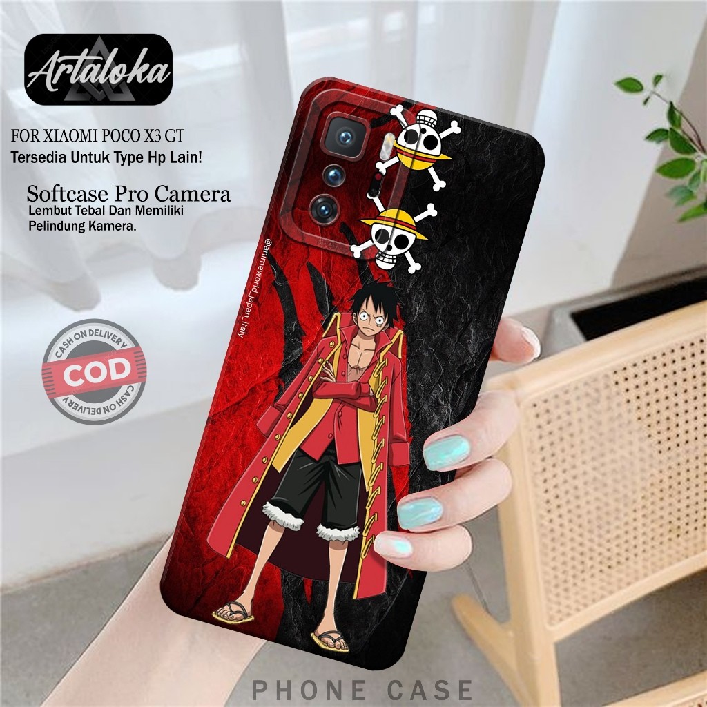 Softcase Hp Xiaomi Poco X3 GT Fashion Case Anime Case Poco X3 GT Silikon TPU Pro Camera Casing Xiaom