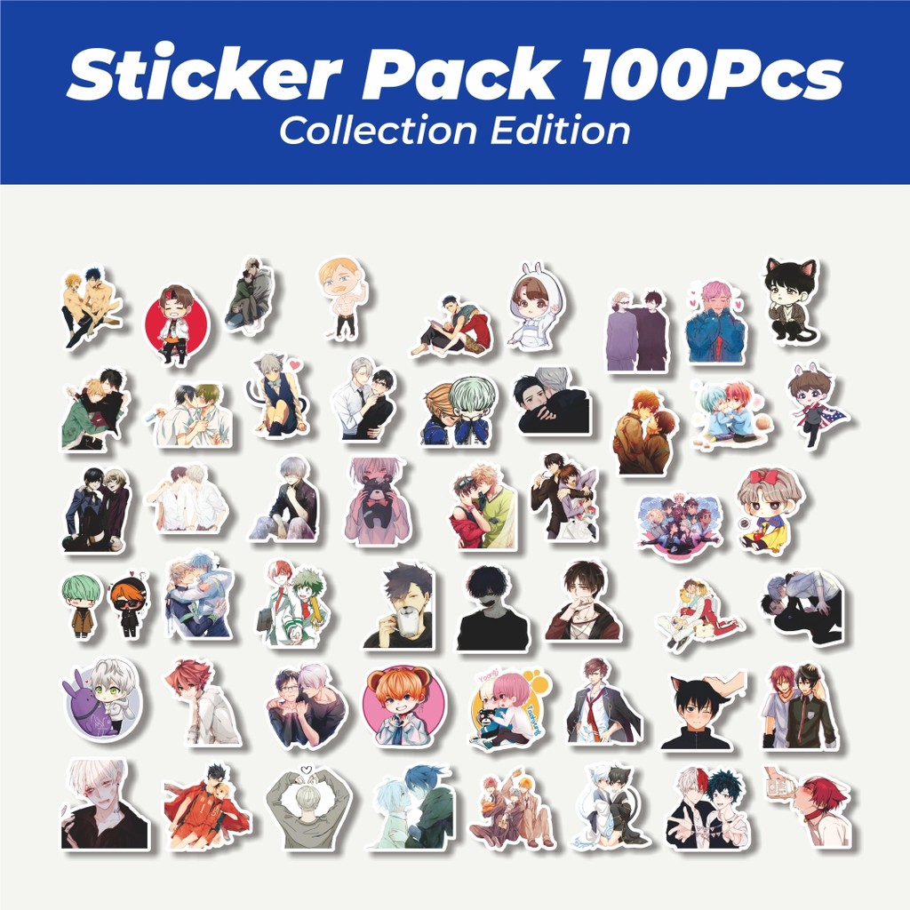 

Hot Stiker Anime & Manhwa Boys Love Lucu Anti Air Stikers Berperekat Waterproof Sticker Decal Buat Motor Helm Buku Journal Koper Casing HP Laptop Botol Minum