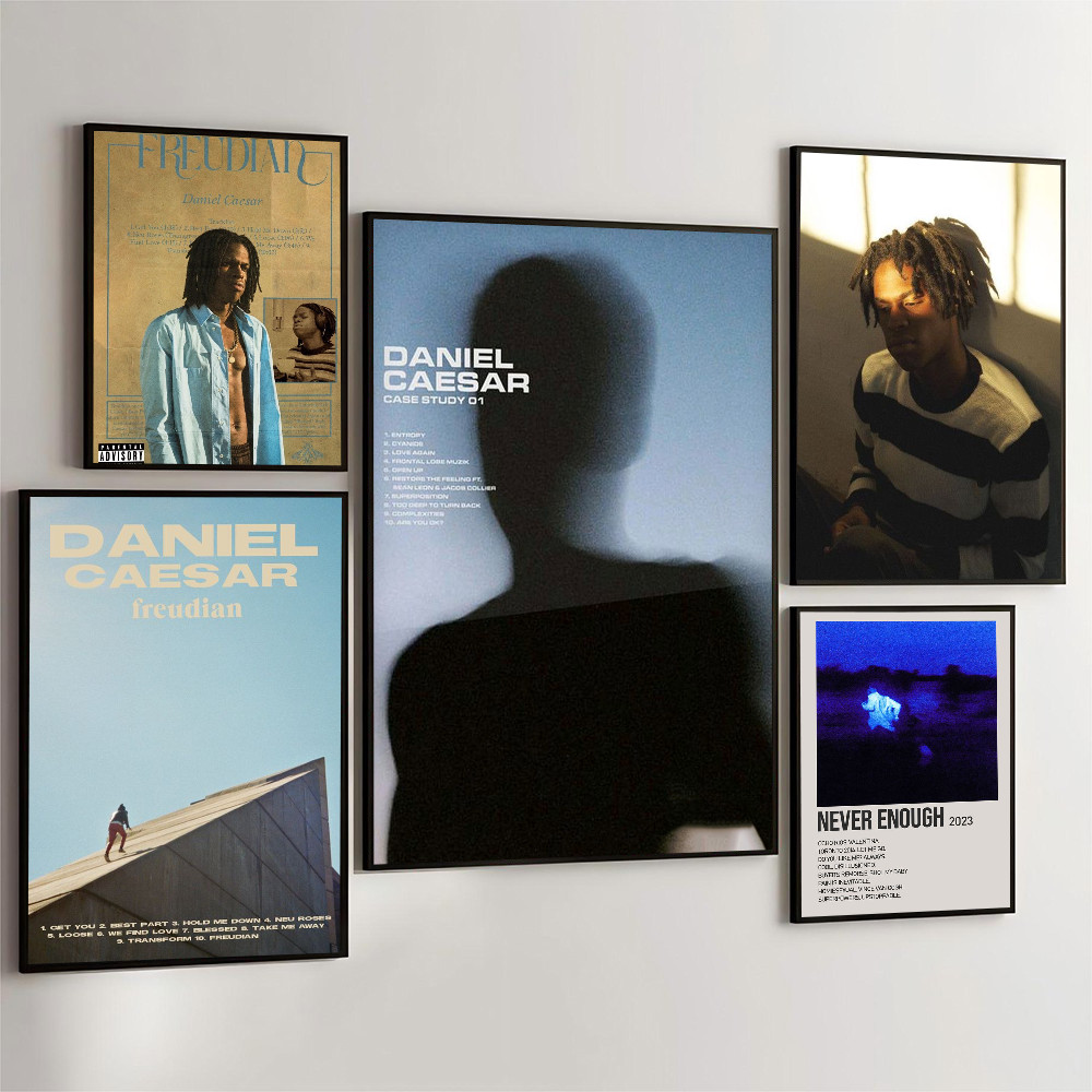 Daniel Caesar Never Enough Poster Self-adhesive Art Waterproof Paper Sticker Coffee House Bar Room W