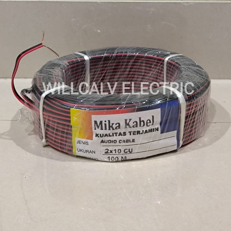 JAMIN MURAH KABEL NYZ 2X10 - KABEL SERABUT NYZ 2X10 - KABEL MERAH HITAM ISI 2 2X10 - KABEL SERABUT 2
