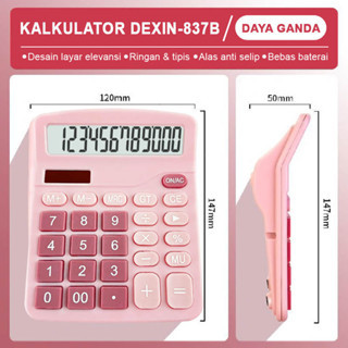 

DEXIN CALCULATOR 12 DIGIT / KALKULATOR DAGANG WARNA LUCU (SOLAR ENERGY)