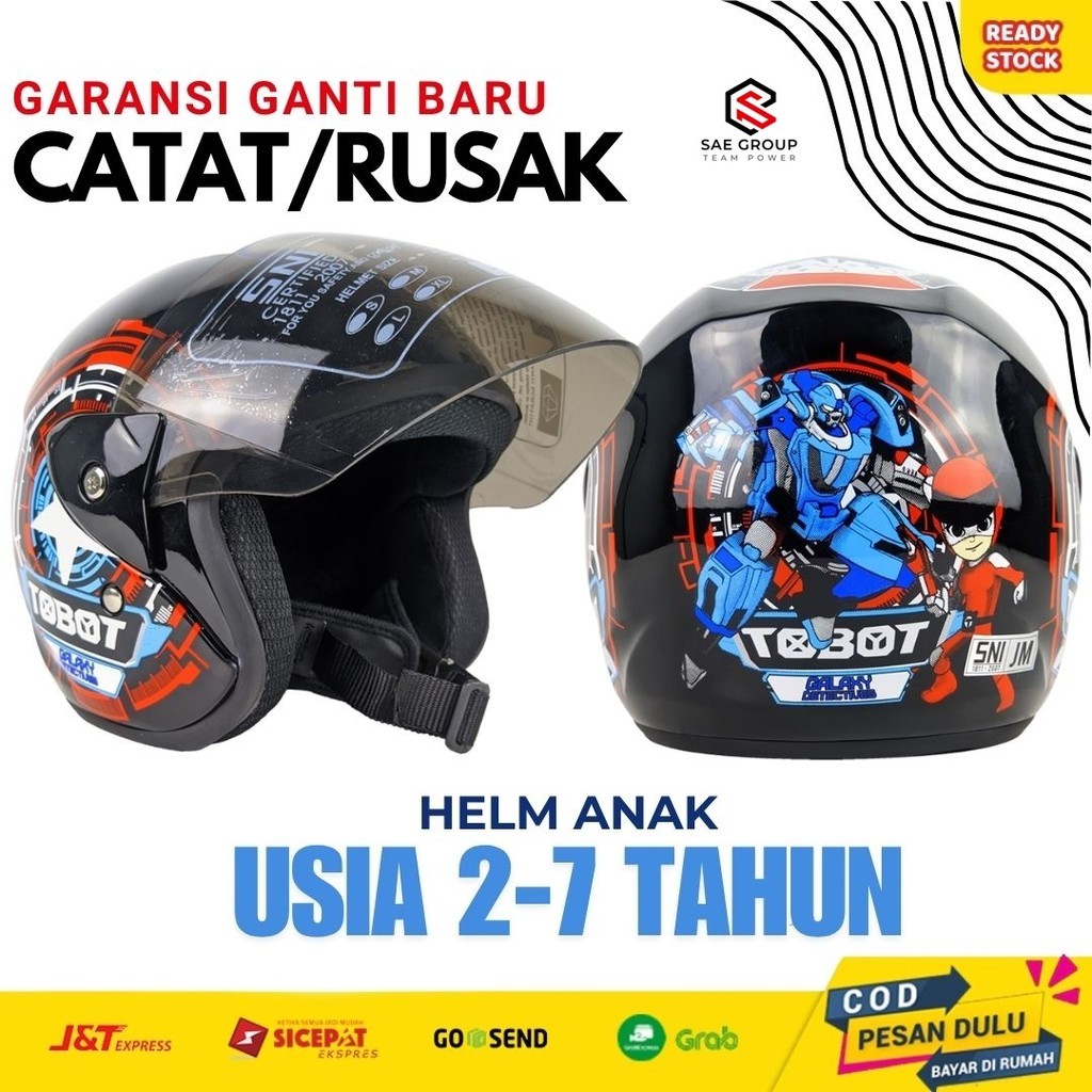 Helm Anak Kecil Usia 1 2 3 4 5 6 7 Tahun SNI Laki Laki Lucu