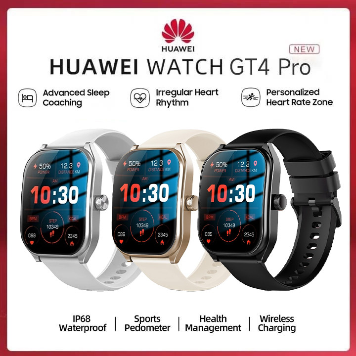 [COD] ORI HUAWEI Smartwatch GT4 Pro 1.83 inch Full Screen GPS NFC Waterproof Bluetooth Call Jam Smar