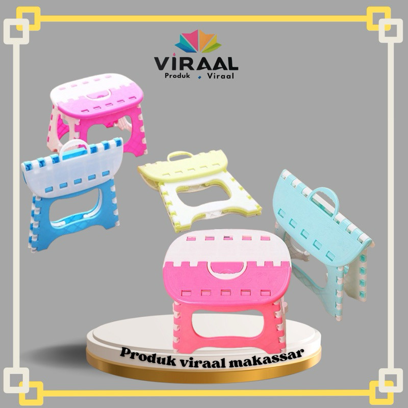 Makassar produk viral kursi lipat kursi anak/kursi lipat anak mudah dibawa/kursi jongkok serbaguna/p