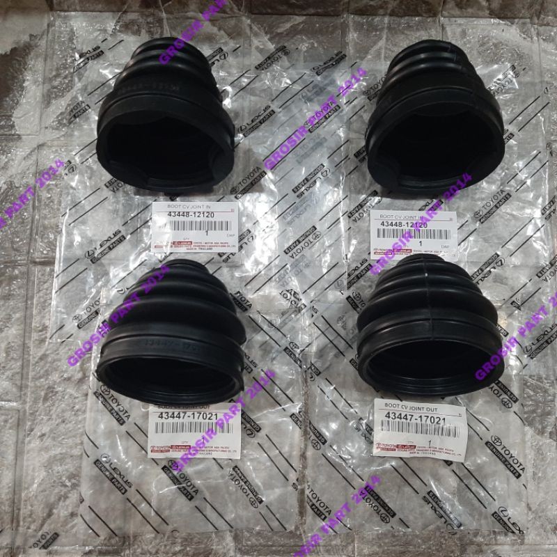 Boot Cv Joint Luar Dalam Vios Yaris Altis Soluna Great 4Pc Original