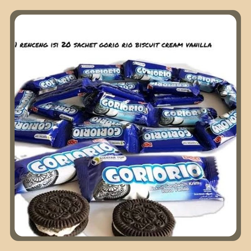 

Biskuit Goriorio pak isi 20 sachet