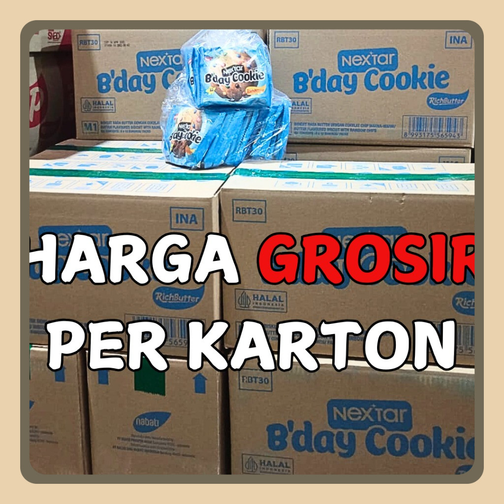 

GROSIR 1 KARTON Nextar B'day Cookie