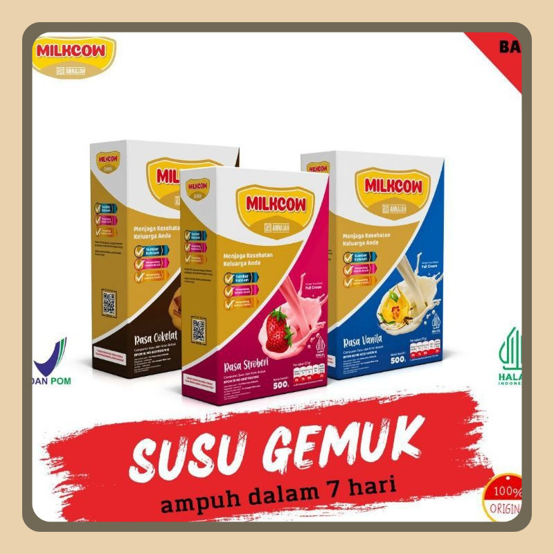 

MILKCOW SUSU SAPI 500g ORIGINAL FULL CREAM PENGGEMUK BADAN AMPUH 500g