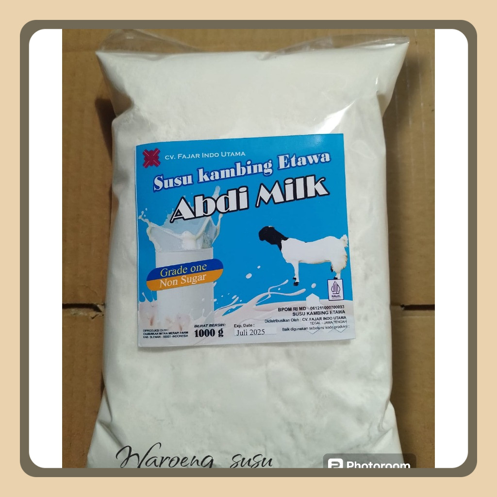 

Non Sugar Grade 1 & 2 Susu Bubuk Kambing Etawa ABDI MILK