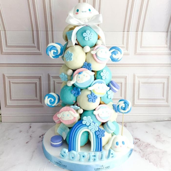 

Donat/Donat ulang tahun/Donat Tower Tema Cinnamoroll/Donat ultah