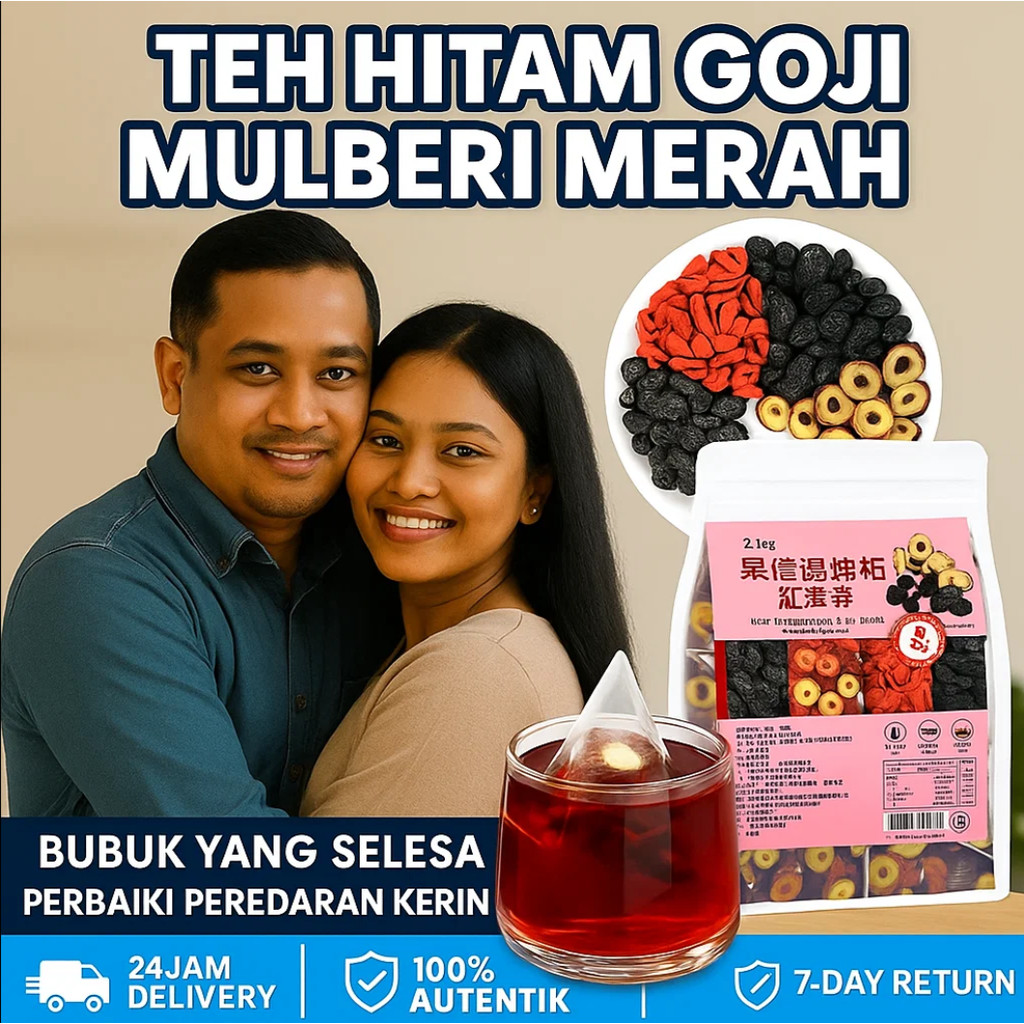 

100% Asli✨COD✅【Kaya Antioksidan Bergizi】Teh Bunga Kurma Merah Murbei Hitam/Wolfberry Merah Kombinasi Teh Buah/Teh Kering Dikemas Individu/Baik untuk Kulit dan Hati/Begadang Teh untuk Pemulihan Energi
