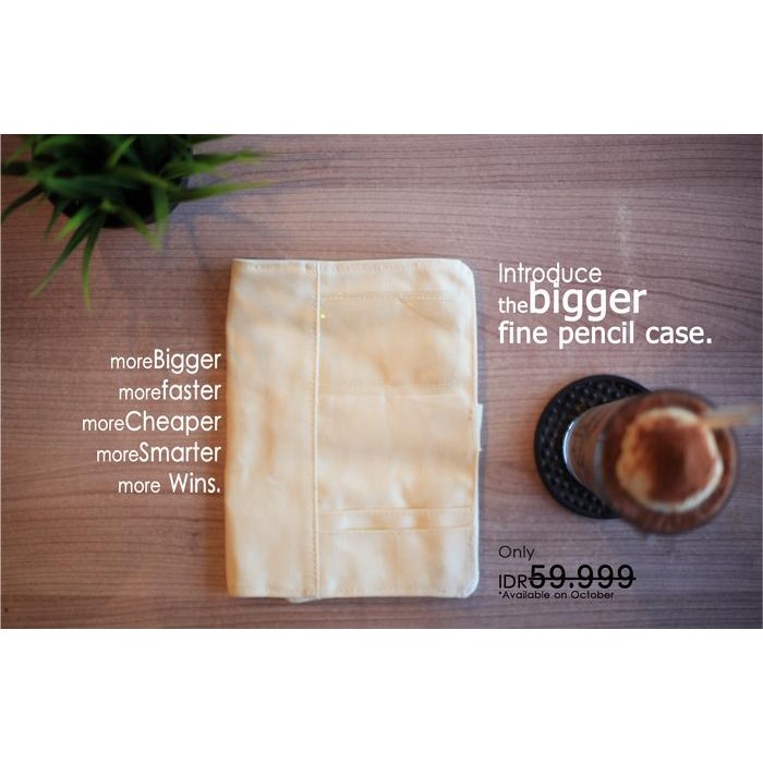 

BEST- [Kuyamol] Tempat Pensil Cute Due "Bigger Series" Roll Pencil Case - Hitam Muda