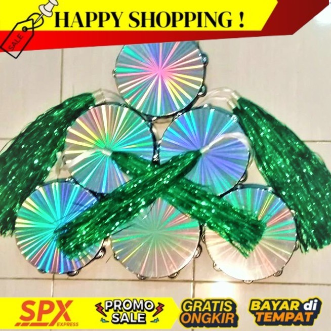 NEW ARRIVALS Tassel Tamborin Metalik Rumbai Pita Tamborin Alat Tari Tasel Untuk Props Penari Tambori