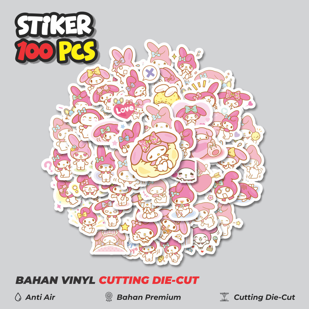

Terbaru! 50 pcs Stiker Kartun Melody Versi 2 Dekorasi Lucu Kreatif untuk Notebook, Skateboard, HP