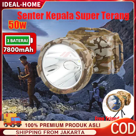 30 WATT / QLED LED T6 / Super Terang / Murah Senter Kepala / Sintar Dony Kepala / Anti Air / Berburu