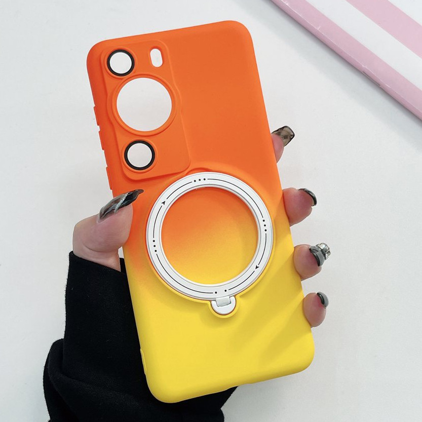 Kasus Warna Gradien Huawei P60 P50 P40 P30 Pro Kasus Lensa Perlindungan Penutup Perumahan Smartphone