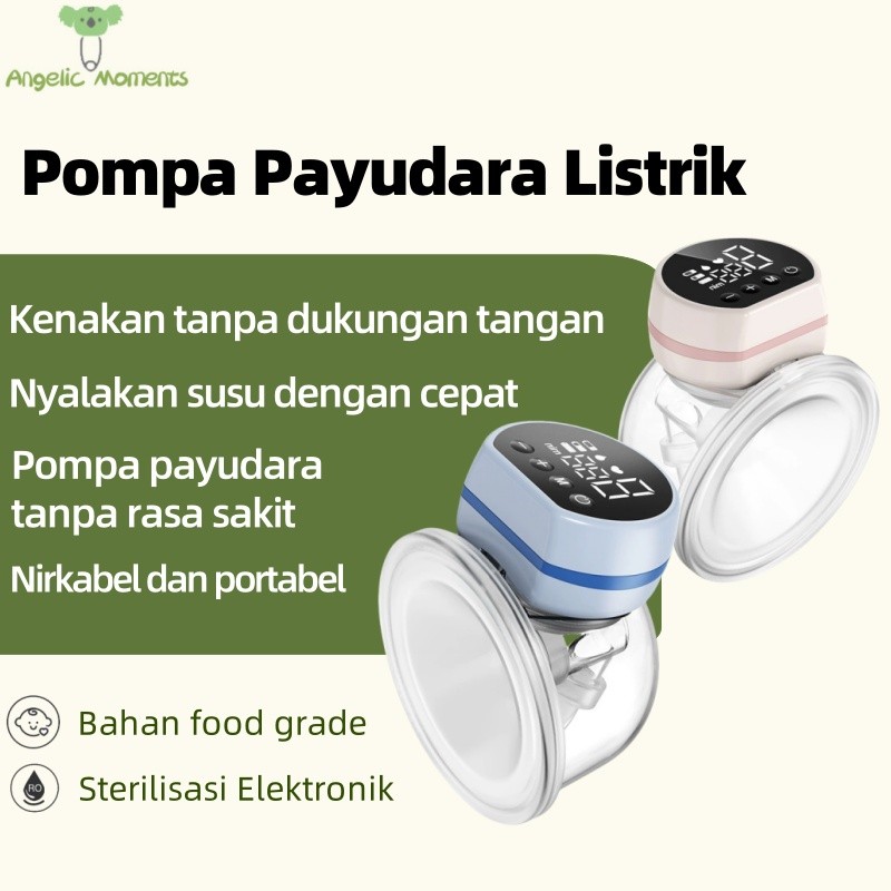 Pompa Payudara Listrik Pompa payudara gratis Payudara yang Dapat Dipakai Nirkabel dan portabel   MZ6