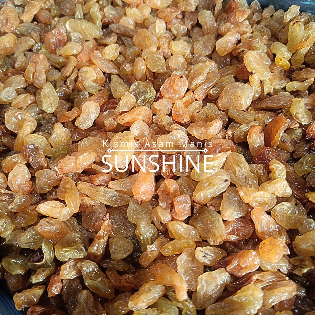 

Kismis Arab Asam Manis Sunshine Premium Kemasan 500gr dan 1kg